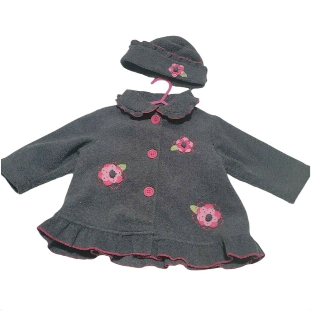 Girls coat & matching hat